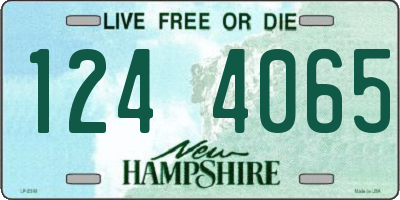 NH license plate 1244065