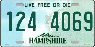 NH license plate 1244069