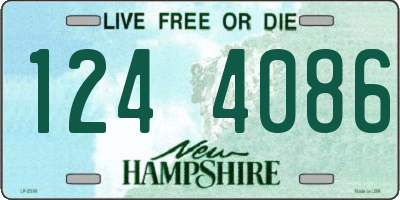 NH license plate 1244086