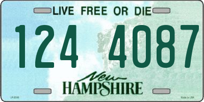 NH license plate 1244087