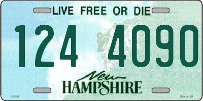 NH license plate 1244090