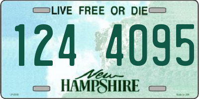 NH license plate 1244095