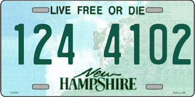 NH license plate 1244102