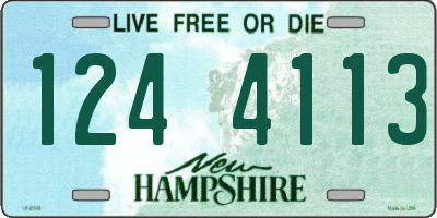 NH license plate 1244113