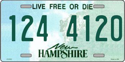 NH license plate 1244120