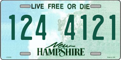 NH license plate 1244121