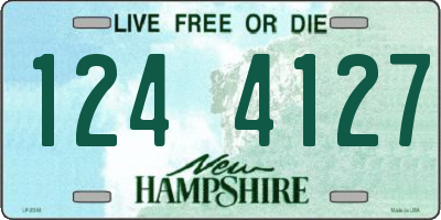 NH license plate 1244127