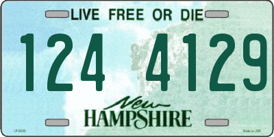 NH license plate 1244129