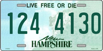 NH license plate 1244130