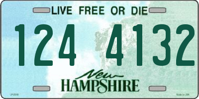 NH license plate 1244132