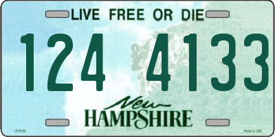 NH license plate 1244133