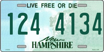 NH license plate 1244134