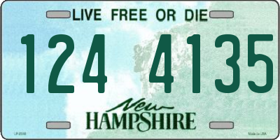 NH license plate 1244135