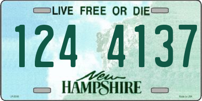 NH license plate 1244137