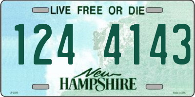NH license plate 1244143