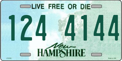 NH license plate 1244144