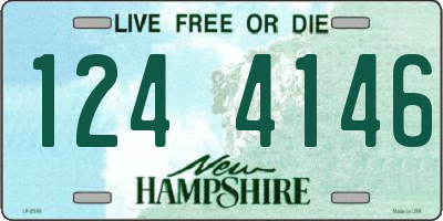 NH license plate 1244146