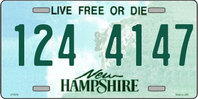 NH license plate 1244147