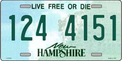 NH license plate 1244151