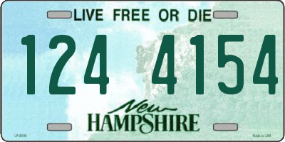NH license plate 1244154