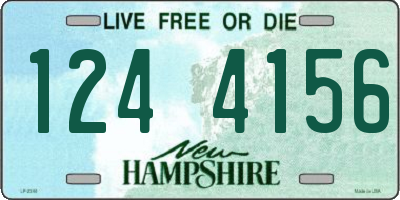 NH license plate 1244156
