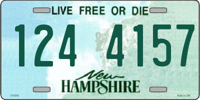 NH license plate 1244157