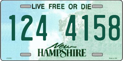 NH license plate 1244158