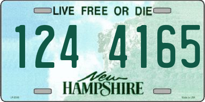 NH license plate 1244165