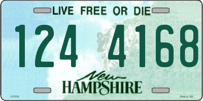 NH license plate 1244168