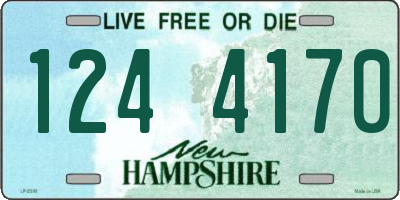 NH license plate 1244170