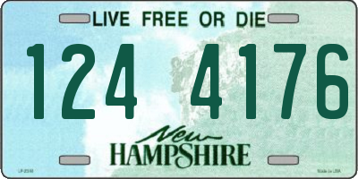 NH license plate 1244176