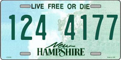NH license plate 1244177