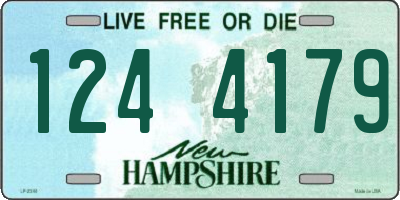 NH license plate 1244179