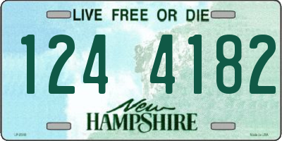 NH license plate 1244182