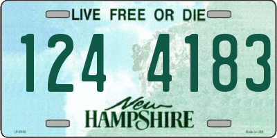NH license plate 1244183