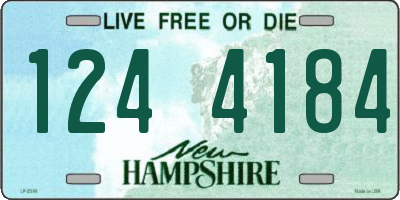 NH license plate 1244184