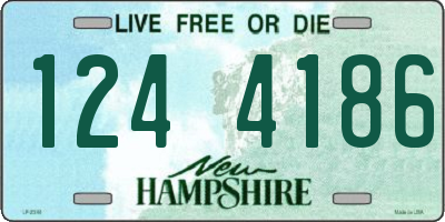 NH license plate 1244186