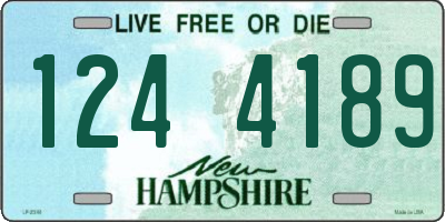 NH license plate 1244189