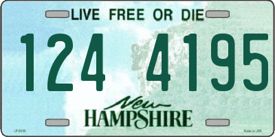 NH license plate 1244195