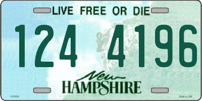NH license plate 1244196