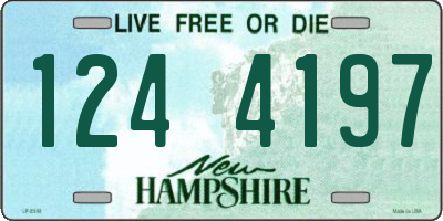 NH license plate 1244197