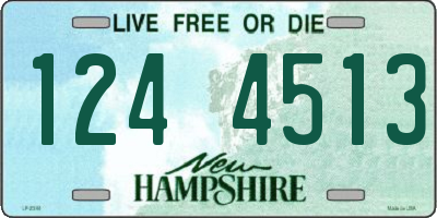 NH license plate 1244513