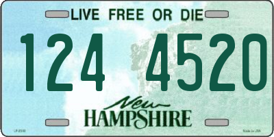 NH license plate 1244520
