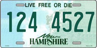 NH license plate 1244527