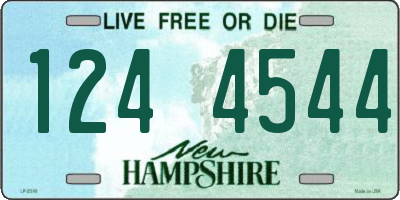 NH license plate 1244544