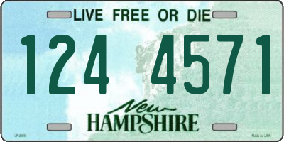 NH license plate 1244571