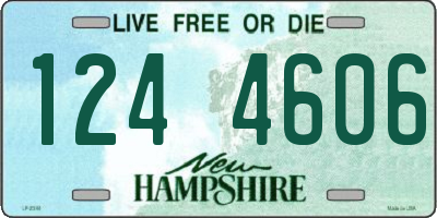 NH license plate 1244606
