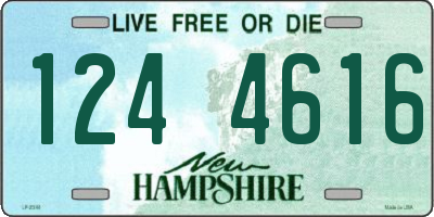 NH license plate 1244616