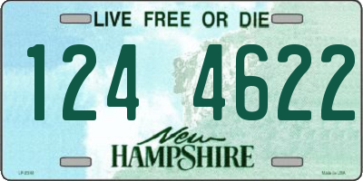 NH license plate 1244622