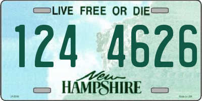 NH license plate 1244626